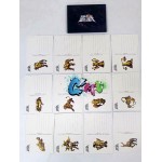 Saint Seiya - 30th Anniversary Commemorative 12 Gold Flash Card / 12 Gold Postcard 